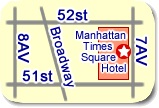 マンハッタン・アット・タイムズスクエアー・ホテルの地図