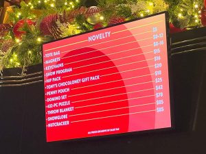 ニューヨークの舞台 クリスマススぺクタキュラーのグッズ、お土産の料金