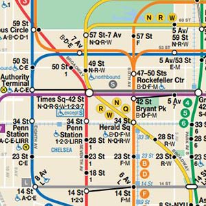 ニューヨーク地下鉄マップ