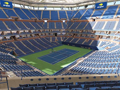 USオープンテニス、アーサー・アッシュスタジアムの座席表