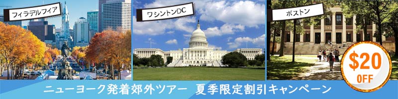 ニューヨークからのフィラデルフィア・ボストン・ワシントンDCへの日帰りツアー