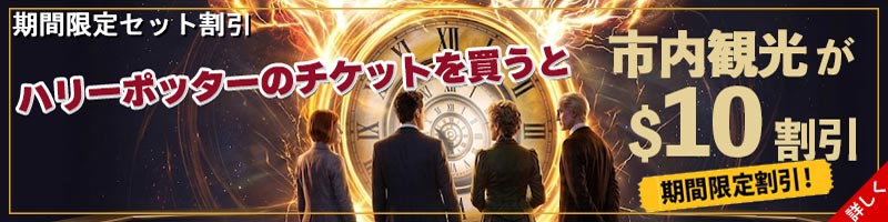 ハリーポッターと呪いの子と市内観光ツアーのセット割引