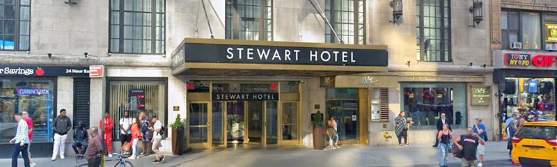 【ニューヨーク観光ツアー集合場所】スチュワート・ホテル