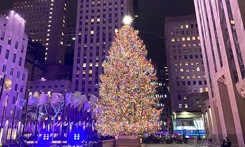 ロックフェラーセンター・クリスマスイルミネーション・スポット