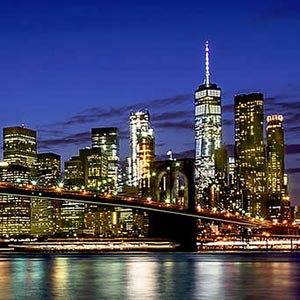 ニューヨークの観光ツアー　アフター・ミュージカル夜景ツアー