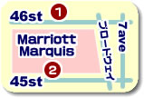マリオットマーキースホテルの地図