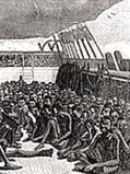 奴隷貿易船のデッキ