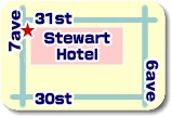 スチュワート・ホテルの地図